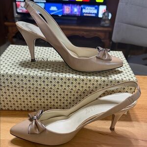 Elegant Tan Slingback Heels